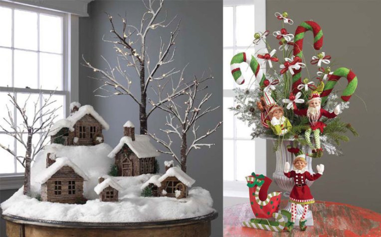 gorgeous-easy-christmas-centerpieces-decoration-ideas-with-white-glass-vase-red-green-colors-candy-canes-also-flowers-crafts-dolls-along-christmas-decorations-with-brown-color-wooden-house-on-snow-car-830x518.jpg